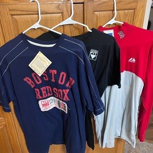 Lot of 3 Boston Red Sox shirts men’s medium NWT